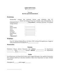 Sebagai bukti tertulis contohnya pemberian izin, kesepakatan dan pengambilan keputusan. 08 Draf Surat Keputusan Mutasi Jabatan Karyawan By Arif Edison Lawyer Issuu
