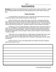 Summarizing Worksheets Have Fun Teaching Summarizing Worksheet Writing Worksheets Worksheets