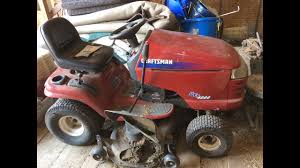 This is a 1972 sears ss15 garden tractor that i have put a turbo'd 10hp yanmar diesel engine in. Sears Craftsman Lawn Tractor 48 Inch Mower Deck Youtube