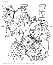 Hope your kids liked our. Coloring Jesus Removing Money Changers Kids Korner Biblewise