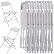 Ktaxon 10pcs Commercial Plastic Folding Chairs Stackable Wedding Party Chairs White Walmart Com Plastic Folding Chairs Folding Chair Party Chairs