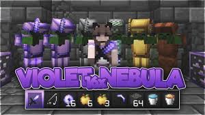 Resource packs 25,546 downloads last updated: Violet Nebula 16x Purple Minecraft Pvp Texture Pack 1 7 10 1 8 9 1 14 4 1 16 5 1 17 Fps Boost Youtube