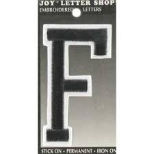 Large letter stencils hobby lobby. Black F 3 Embroidered Iron On Letter Hobby Lobby 21199