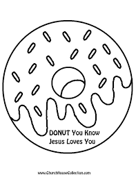 Donut Printable Template Black And White Clipart Image Coloring Coloriage Ecole Livre Dessin Coloriage