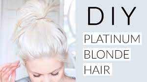 You could use a semi blonde but where your natural colour is it will come out a different colour than the rest of the lighter white blonde. Diy Icy White Platinum Blonde Hair Tutorial Youtube