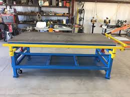 This Is My Completed Welding Table The 4 Side Slides Out 7 And The 8 Side Slides Out 3 Welding Table Welding Projects Welding