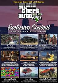 In total, there are four different bundles including gta 5 cash, account boosts, modded accounts, etc. Exclusive Content Dlc Unlocker Grand Theft Auto V Mods
