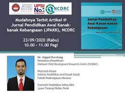 S nachiappan, rme munovah, n abdullah, s suffian. Mudahnya Terbit Artikel Jurnal Pendidikan Awal Kanak Kanak Kebangsaan Jpakk Ncdrc Youtube