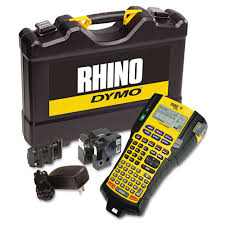 rhino 5200 industrial label maker kit 5 lines 4 9 10w x 9 1 5d x 2 1 2h