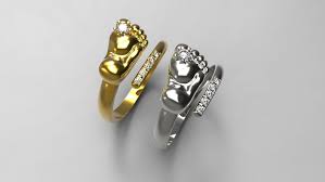 Baby Feet Ring 3d Print Model Baby Feet Ring Baby Feet Print Models