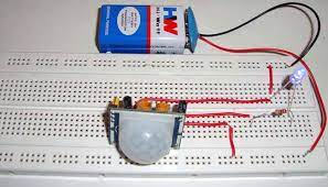 Check out this video tutorial to see how to construct an alarm system, that's based on the principle of motion detectors, which work by touch. Pir Sensor Based Motion Detector Sensor Circuit Diagram