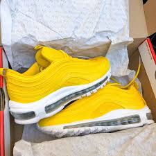 Image Of Nike Air Max 97 Sherlina Yellow Mens Mensfashionsneakers Nike Air Max Nike Air Max 97 Yellow Sneakers