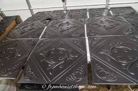 How To Install Styrofoam Faux Tin