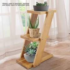 Cesar 3 Niveaux Mini Etagere De Support De Porte Plante En Pot Etagere De Rangement De Fleur De Plante Decor Interieur Pot De Fleur Interieur Etagere Bambou Porte Plantes