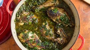 Each piece of chicken had a perfect crispiness on the outside and soft and tender inside, says julia&evan'smom. Chicken With Eggplant And Swiss Chard Recipe Nyt Cooking Chard Recipes Recipes Nyt Cooking