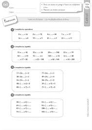 Ils passeront les tests sur une feuille de classeur que je pourrai ensuite ranger dans leur pochette d'évaluations. Ce2 Exercices Corriges La Multiplication A Trou