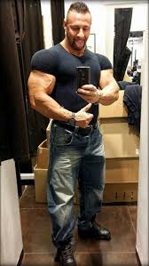 Bodybuilders In Street Clothes Street Outfit Muscle Men Tight Shirt