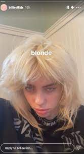 Billie eilish's green & black hair was a wig & she hid her blonde for two months. Billie Eilish Bleached Her Hair And Is Now 100 White Blonde