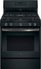 Ge 5 0 Cu Ft Self Cleaning Freestanding Gas Range Black Slate Jgb660fejds Best Buy