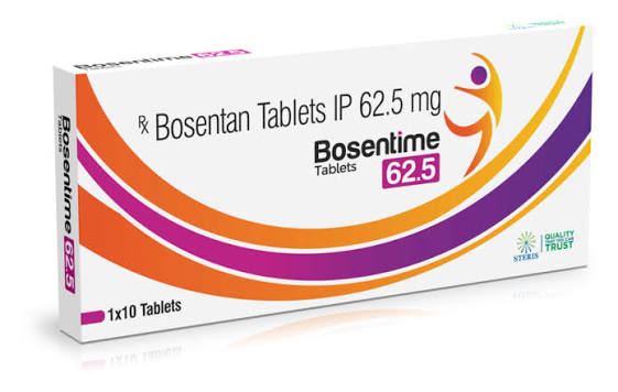 Bosentan Tablets 62.5mg Tablets at ₹ 294/strip | CARDIOLOGY RANGE in Jaipur | ID: 26862855155