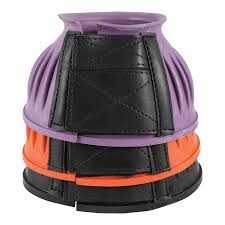 Dura Tech Ribbed Rubber Double Lock Bell Boots In Horse