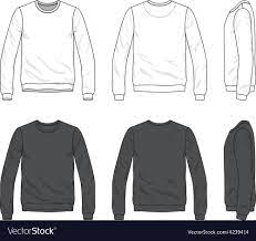 Front Back And Side Views Of Blank Sweatshirt Vector Image Spon Views Side Front Blank Ad Hoodie Vector Vector Clothes Blank Sweatshirts