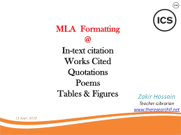The mla format teaches you how to cite poems directly and indirectly in your written tasks. Mla Citation Workshop