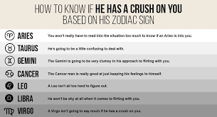 What are the zodiac signs? How To Know If He Has A Crush On You Based On His Zodiac Sign