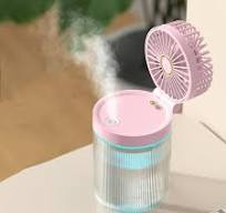 XIAOLE Portable Air Conditioner,5speed Usb Chargeable Mini Air Cooler ,  Humidifying Functions Ice Crystal Air Conditioner Fan With Colorful Led  Light ...