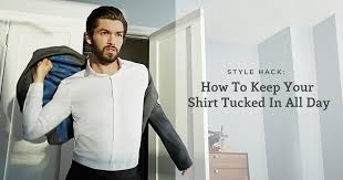 Diy custom t shirt : Style Hack How To Keep Your Shirt Tucked In All Day Black Lapel