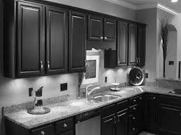 Black Kitchen Cabinets With Grey Wall Design Pictures With Id Black Kitchen Cabinets Kitchen Cabinet Colors Black Kitchens