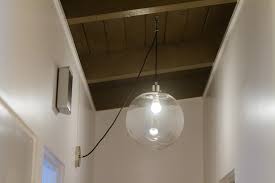 The grounding wires are the three green, green/yellow stripe, or bare copper wires coming from the ceiling fan rated electrical box, the downrod attached to your fan, and the ceiling bracket. How To Swag A Pendant Light Without A Chain Work About House