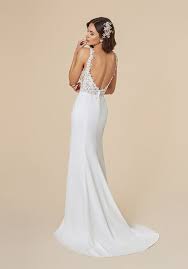 A minimalist wedding dress with modern sleek details that will leave you looking unforgettable. Moonlight Tango T841 Wedding Dress The Knot