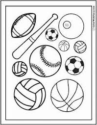 Free Sports Clipart For Parties Crafts School Projects Sports Coloring Pages Baseball Coloring Pages Printable Sports