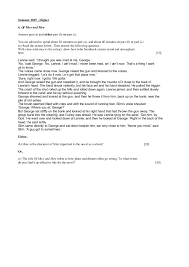 Of Mice And Men Past Questions Wjec Unit 1
