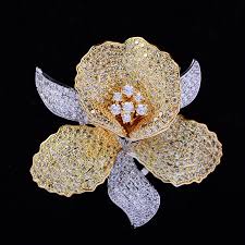 orchid brooch