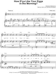 Helen o'connell) h how do you like your eggs in the morning. Dean Martin How D Ya Like Your Eggs In The Morning Sheet Music In F Major Transposable Download Print Sku Mn0068847