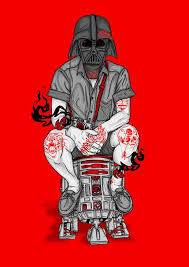 Uber Cool Phfat Darth Vader Poster By Michael Dos Ramos Via Behance Darth Vader Poster Darth Vader Tattoo Design Star Wars Art
