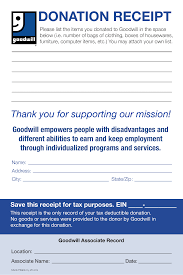 See also these collection below Free Goodwill Donation Receipt Template Pdf Eforms