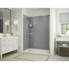 Check spelling or type a new query. Maax Utile 59 75 In X 80 875 In Ash Grey Shower Surround Back Wall Panel Lowes Com Custom Shower Doors Tub Shower Kits Bathtub Walls