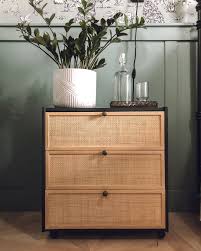Diy Cane Nightstand Ikea Rast Hack Tutorial Roost Ramble In 2020 Ikea Furniture Hacks Ikea Rast Hack Ikea Diy