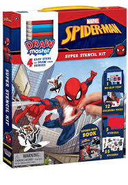 It is time to show you our beloved superhero. Amazon Com Drawmaster Marvel Spider Man Super Stencil Kit 4 Easy Steps To Draw Your Heroes 9782898020865 Guion Marine Marvel Books
