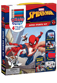 Ah, yes, i did not have the internet then. Amazon Com Drawmaster Marvel Spider Man Super Stencil Kit 4 Easy Steps To Draw Your Heroes 9782898020865 Guion Marine Marvel Books