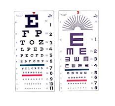 amazon com illiterate eye test chart only health