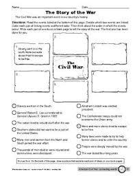 Worksheet The American Civil War Social Studies Civil War Social Studies Education Homeschool Social Studies