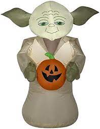 3 5 Star Wars Master Yoda Jedi Knight Led Lights Airblown Inflatable Yard Decor Walmart Com