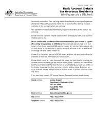 Also, you can help children bank details for payments. Bank Account Details For Overseas Residents Department Of