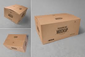 Cardboard Box Mockups Box Mockup Mockup Packaging Box Custom Printed Boxes