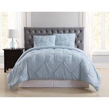 Truly Soft Everyday Full Queen Pleated Comforter Set Light Blue In 2020 Comforter Sets Light Blue Comforter Blue Comforter