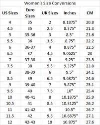 free download international shoe size conversion chart